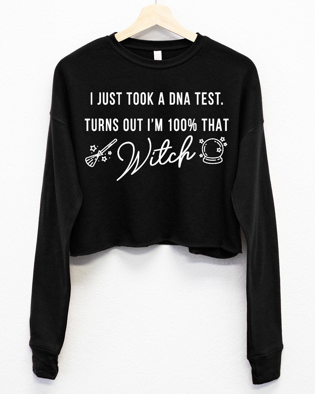 Athlosphere "100% That Witch" Cropped Sweatshirt