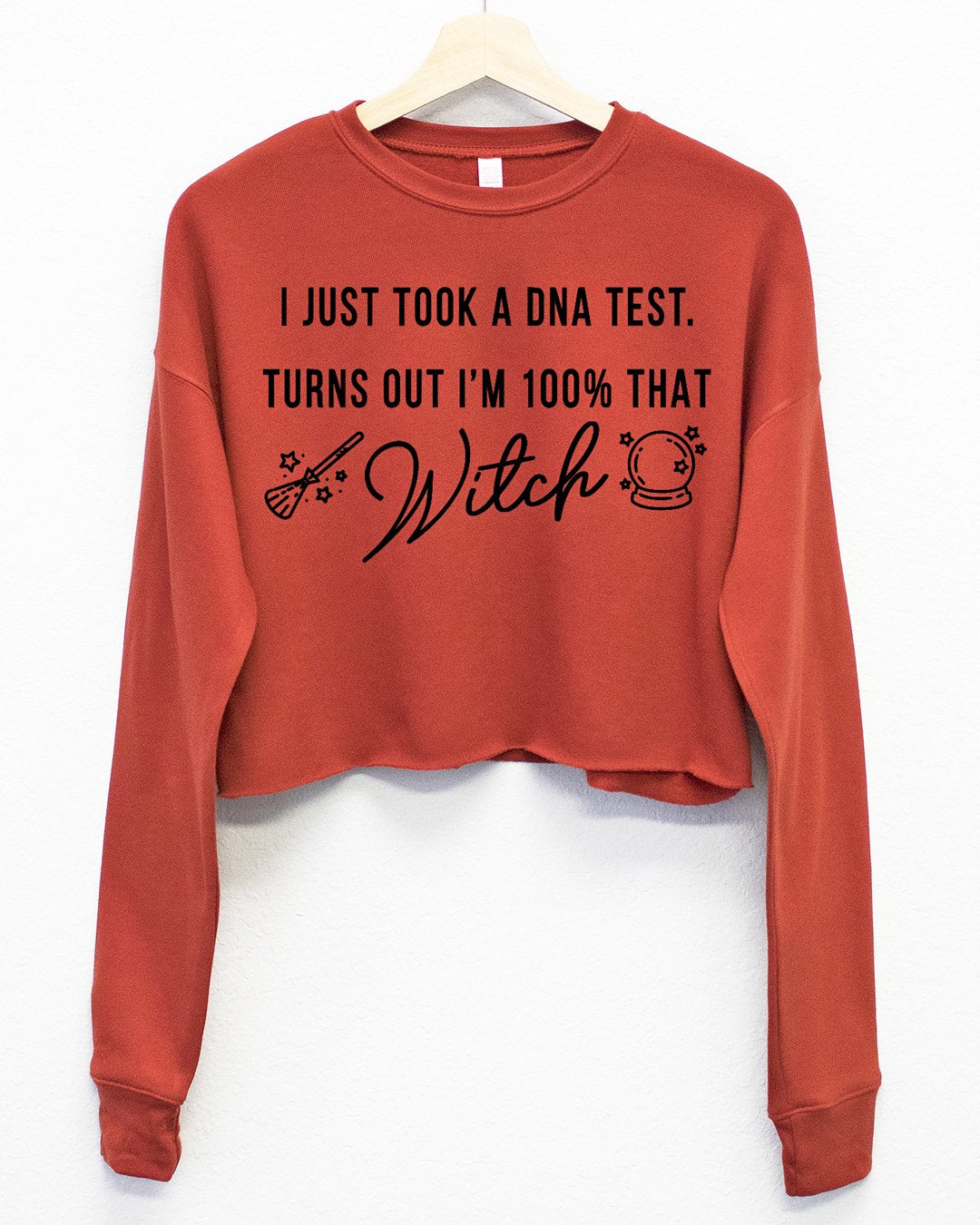 Athlosphere "100% That Witch" Cropped Sweatshirt